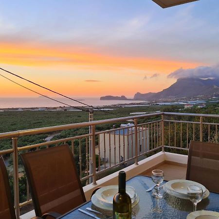 New Villa Kalimera, View To Falasarna Beach Plátanos Buitenkant foto