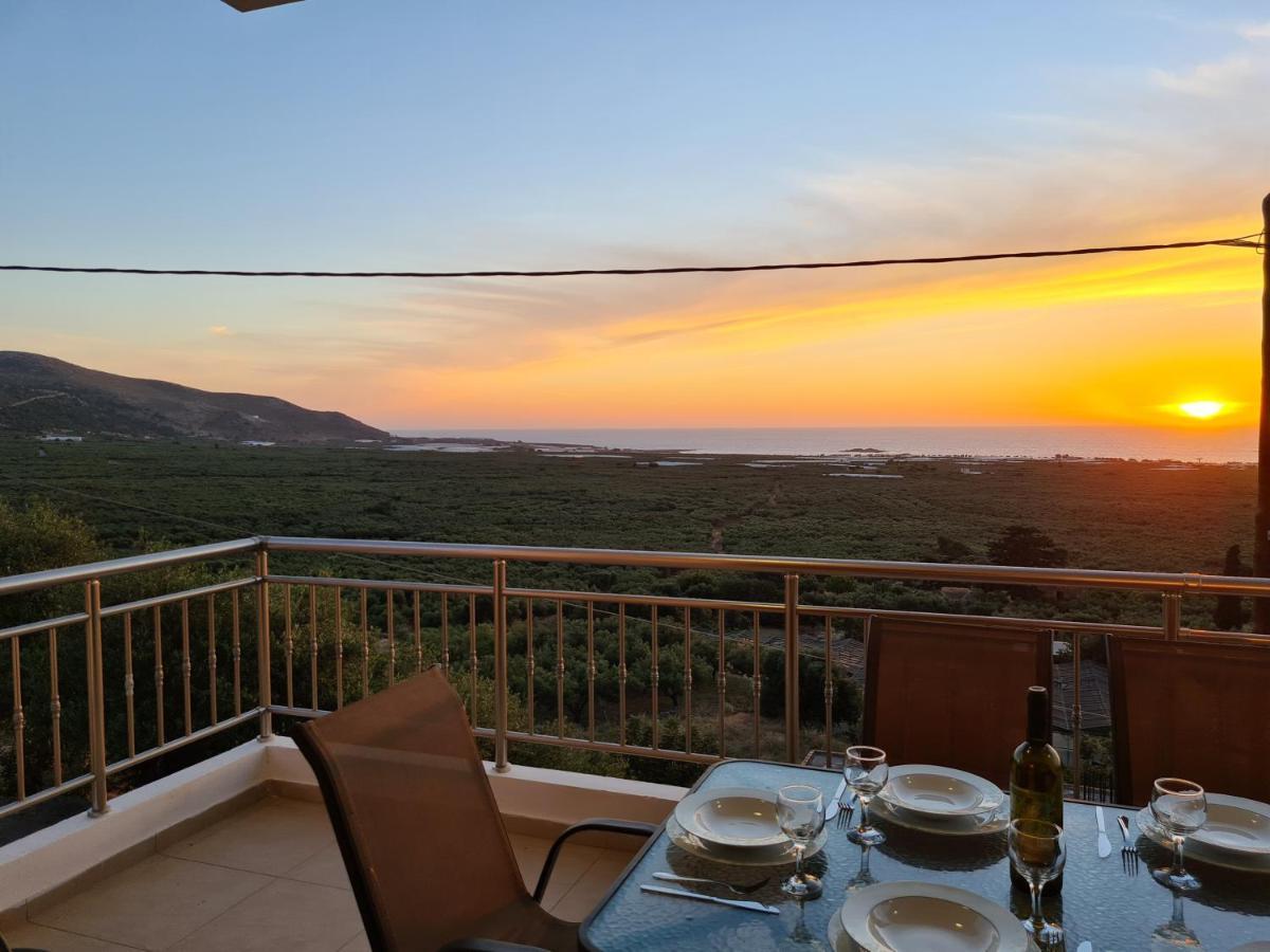 New Villa Kalimera, View To Falasarna Beach Plátanos Buitenkant foto